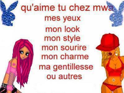 KESKE  TU  AIME  CHé  MOI